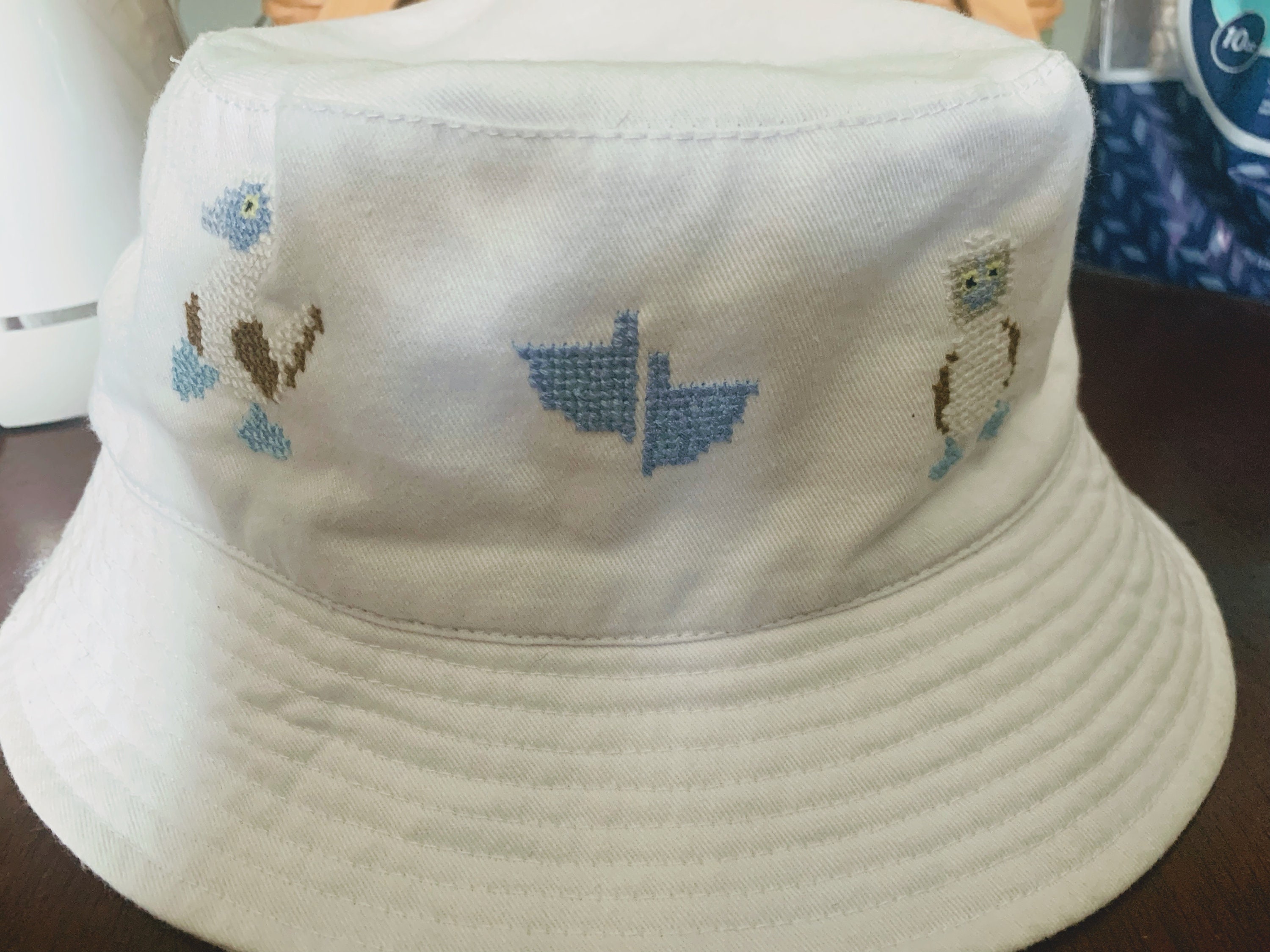 Cross Stitch Custom Bucket Hat - Etsy