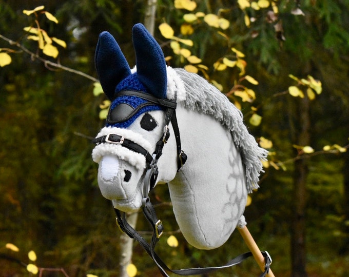 Beautiful Cute Grey Hobby Horse for Sale. Very Good Gift for Kids. With