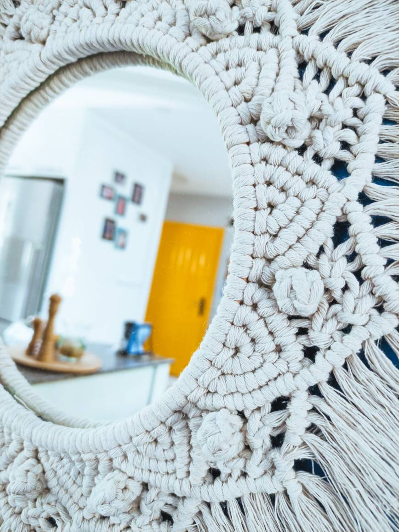 Macrame Tapestry Wall Hanging Decorative Mirror Wall Hanging Etsy