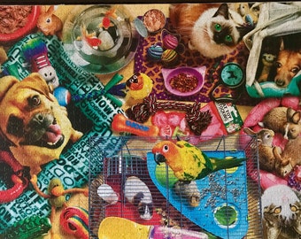 UNpuzzled Pets, Collage Time - 1,500 piece jigsaw puzzle