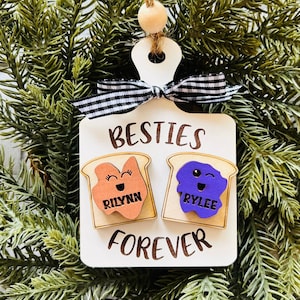 Best Friend Ornament, Personalized Gifts, Custom Ornament, Best Friend Gifts, Christmas Ornaments, Christmas Gifts, 2023 ornament, xmas 2023