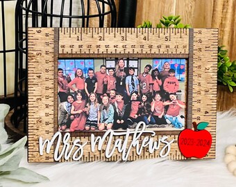 Teacher Class Photo Frame, Personalized Teacher Gift, class photo frame, gift from student, gift for teacher, teacher christmas gift, 2024
