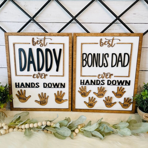 Best Dad Gift, Bonus Dad gift, Personalized Step Dad gift, fathers day gift for step dad, gift for dad, husband fathers day, step dad gift