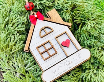 First Christmas In Our New Home Ornament 2024, Christmas ornament, gift from realtor, new home custom ornament, gift for new homeowners