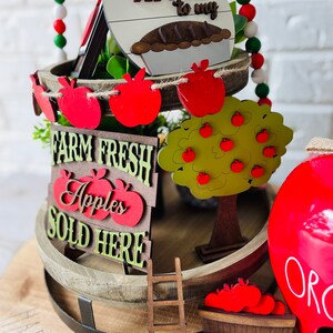Apple Tiered Tray Set, Fall Farmhouse Decor afbeelding 3