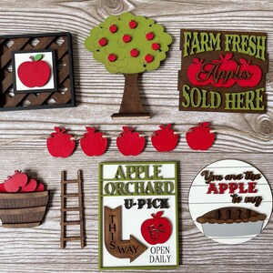 Apple Tiered Tray Set, Fall Farmhouse Decor afbeelding 2