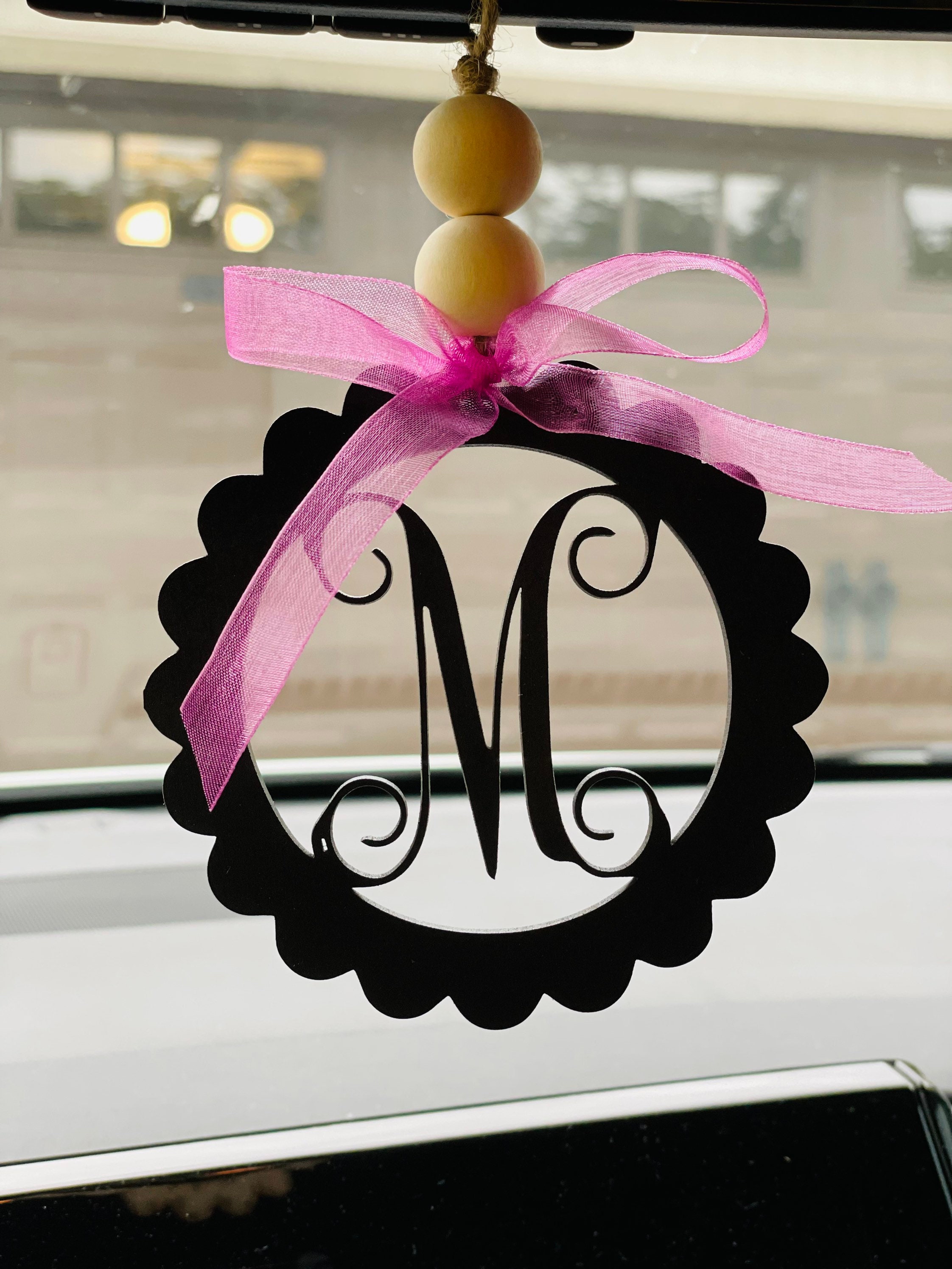 Car Rear View Mirror Charm Car Tags Car Mirror Tags Car Etsy