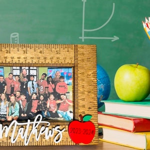 Teacher Class Photo Frame, Personalized Teacher Gift, Class Photo Frame ...