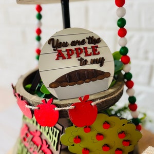 Apple Tiered Tray Set, Fall Farmhouse Decor afbeelding 5