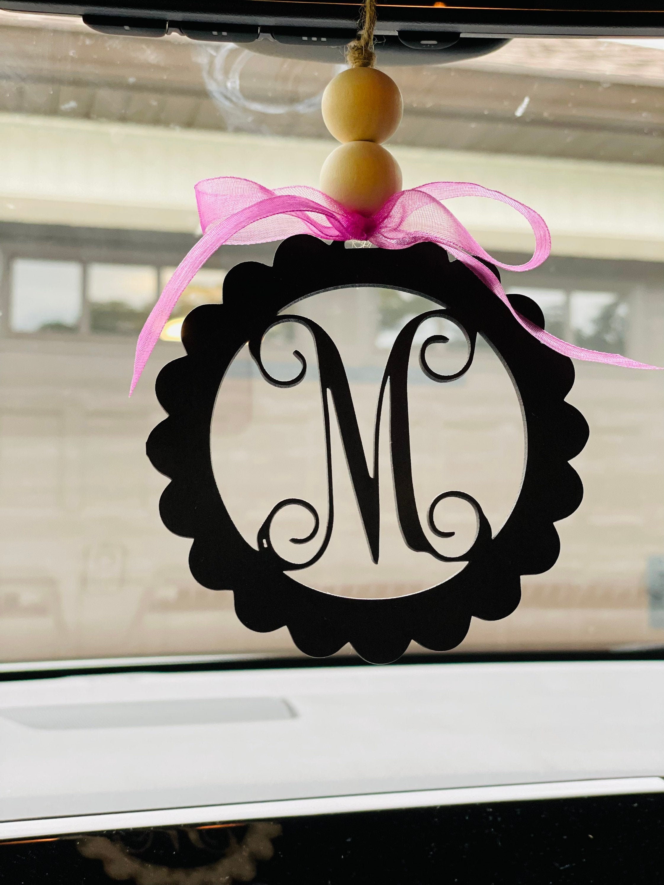 Car Rear View Mirror Charm Car Tags Car Mirror Tags Car Etsy