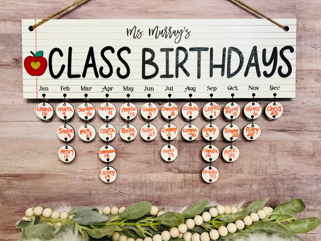 Classroom Birthday Sign, Celebrations Board, Teacher Decor, Teacher