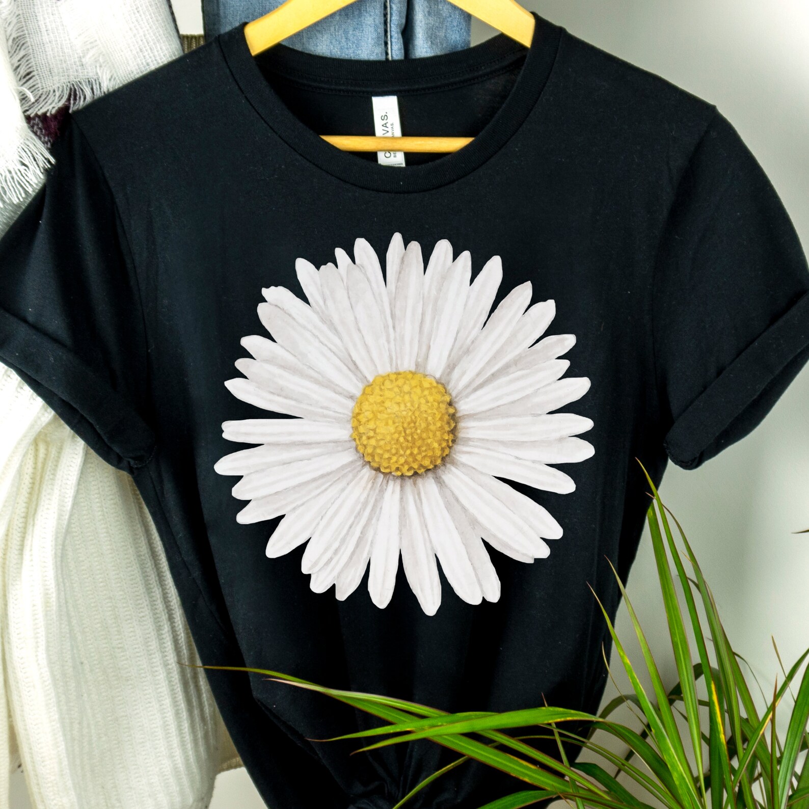 Daisy Shirt Daisy Lover Shirt Daisy Woman Shirt Flower Etsy