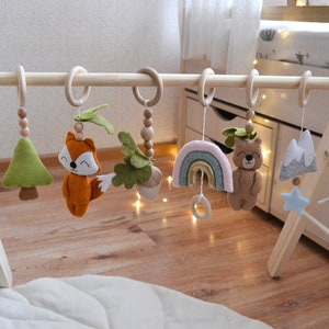 Wooden baby gym etsy clearance