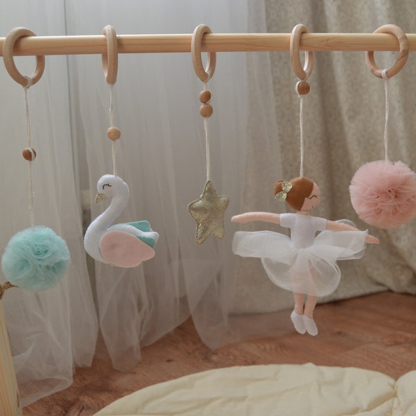 Gymnase pour bébé princesse, jouets Ballerina Baby Play Gym, Fantastic Baby Gym, jouets de gymnastique pour bébé, Natural Play Baby Gym, jouet suspendu pour bébé gym