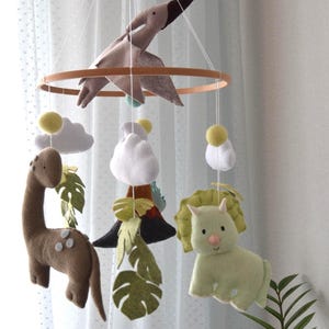 Mobile Dinosaurier - Mobile für Baby - Krippe Mobile - Dino Kinderzimmer Mobile