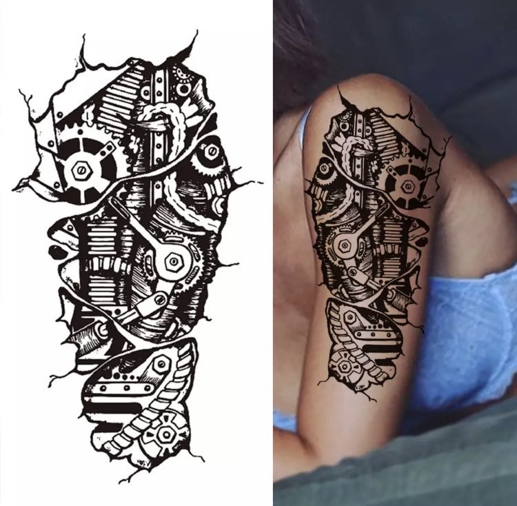 Gear Tattoo - Etsy Gear Tattoo - Etsy