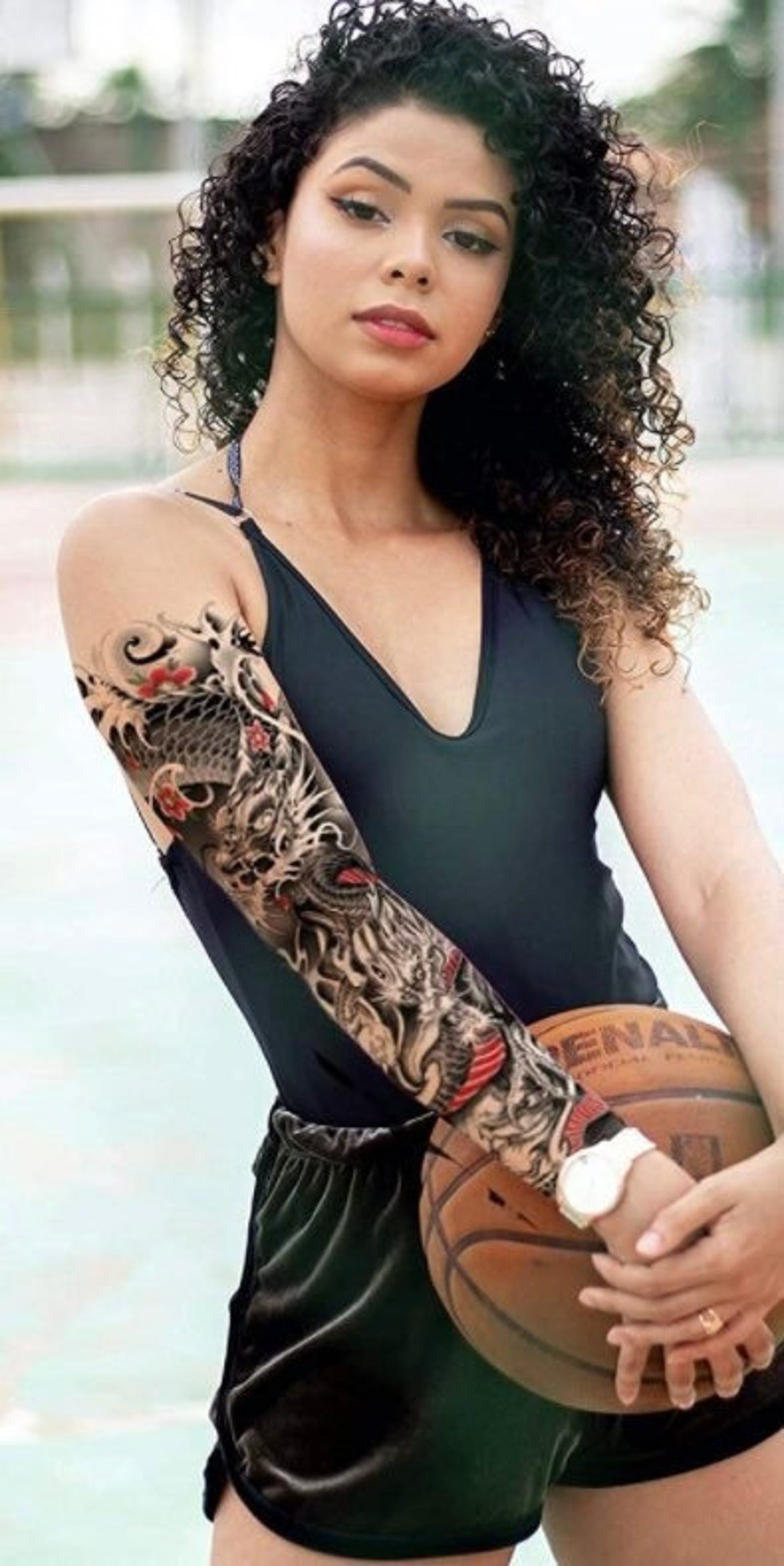 Wholesale RTS Chinese Dragon Tattoo Water Transfer Waterproof Temporary  Body Art Sticker for Woman Man Colorful Sleeve Arms Makeup Tattoo From  malibabacom