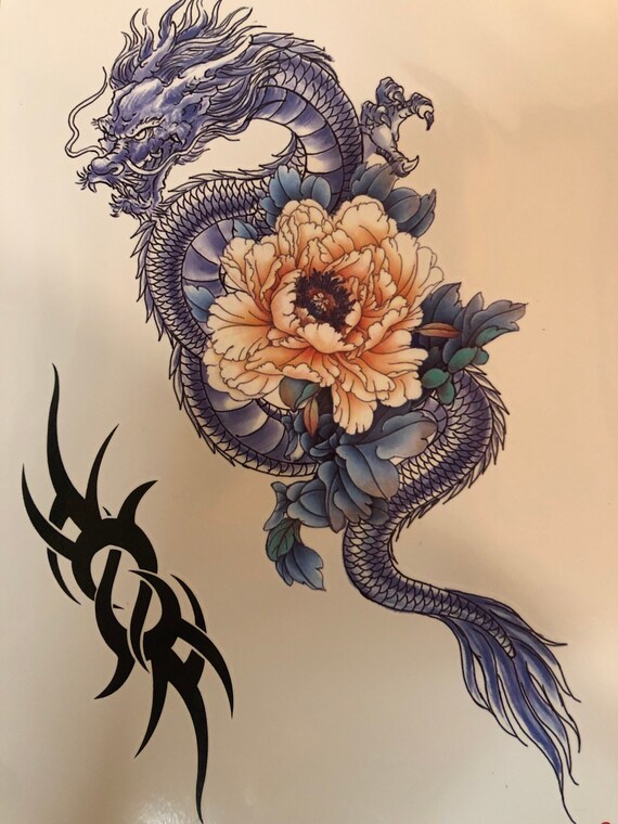 Realistic Chinese Dragon Tattoo