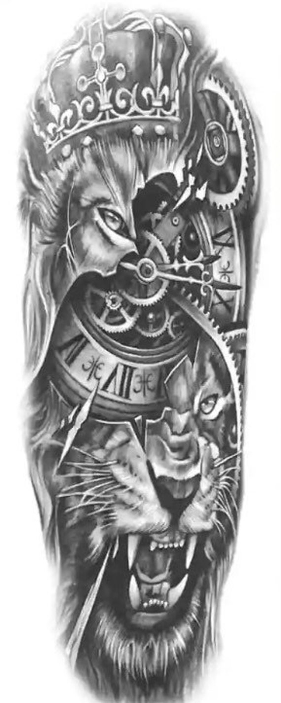 36 Nice Looking Lion Tattoos For Leg - Tattoo Designs – TattoosBag.com