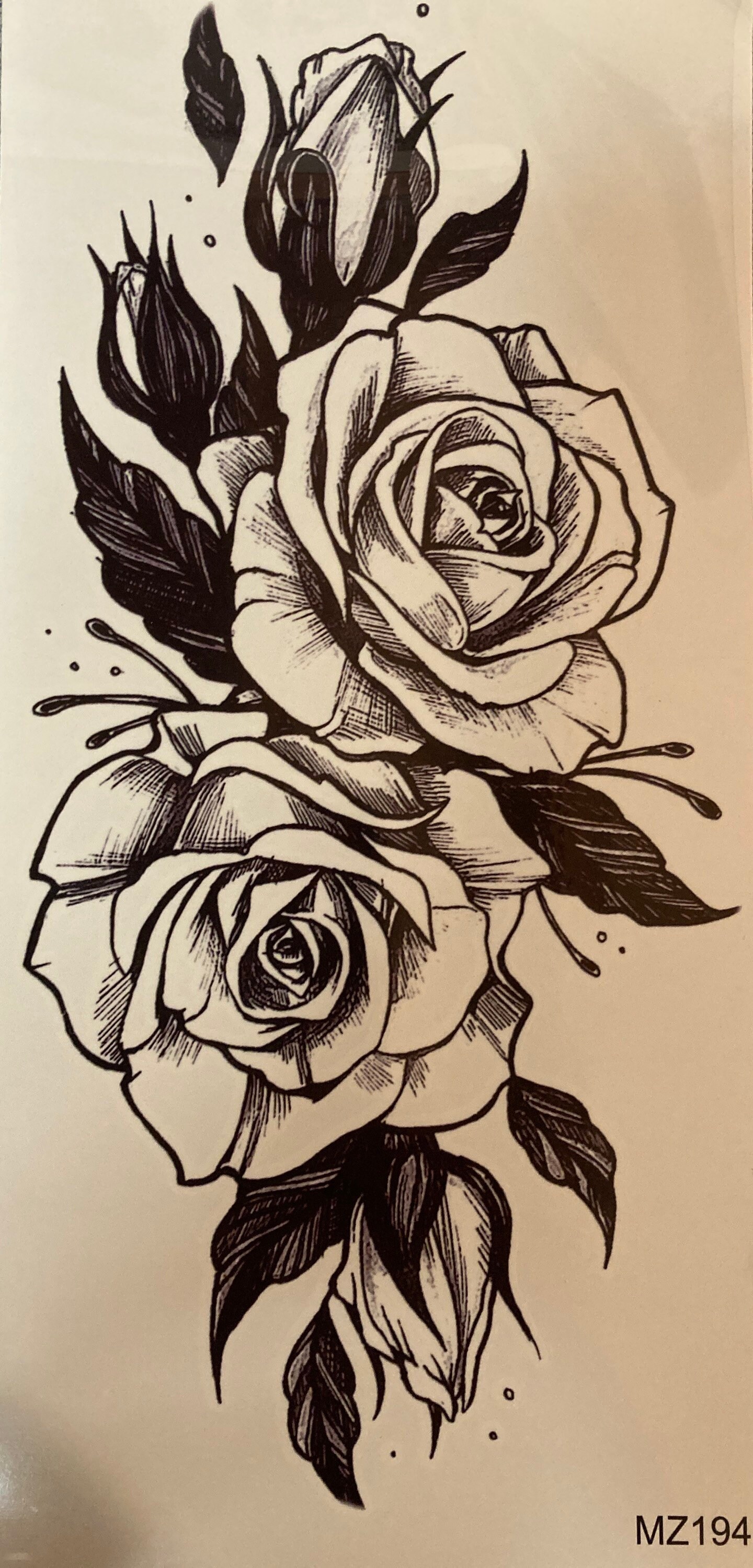 Rose Lace Tattoo - Etsy