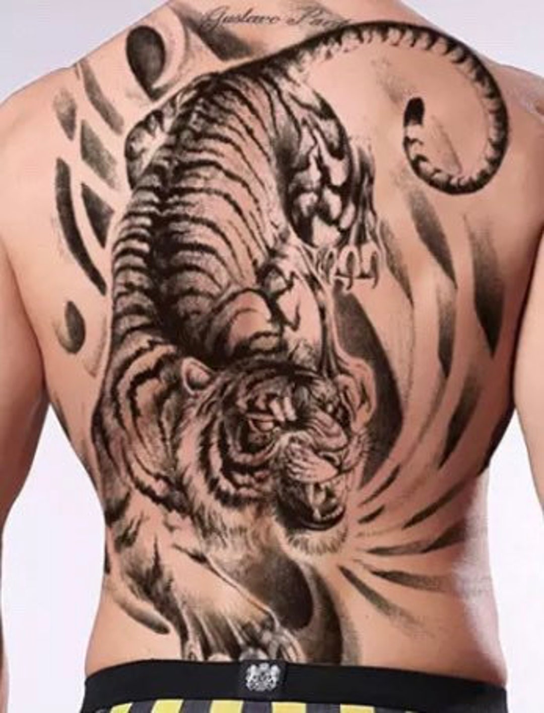 Full Back Tiger Temporary Tattoo Click for More Details - Etsy Full Back Tiger Temporary Tattoo Click for More Details - Etsy