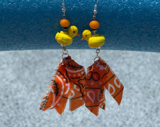 Duck Bandanna Earrings
