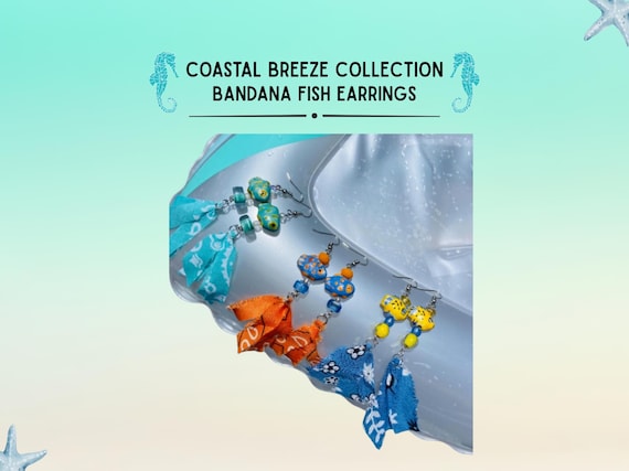 Bandana Fish Earrings