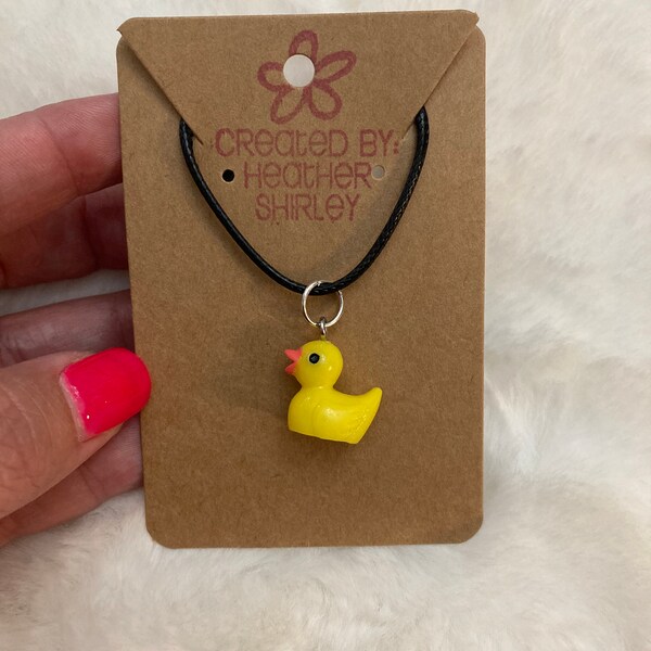 Duck Necklace Etsy