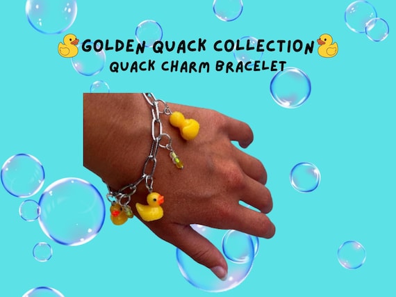 Rubber Duck Adjustable Charm Bracelet