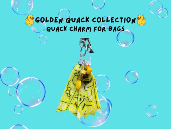 Rubber Ducky Bag Charm Keychain
