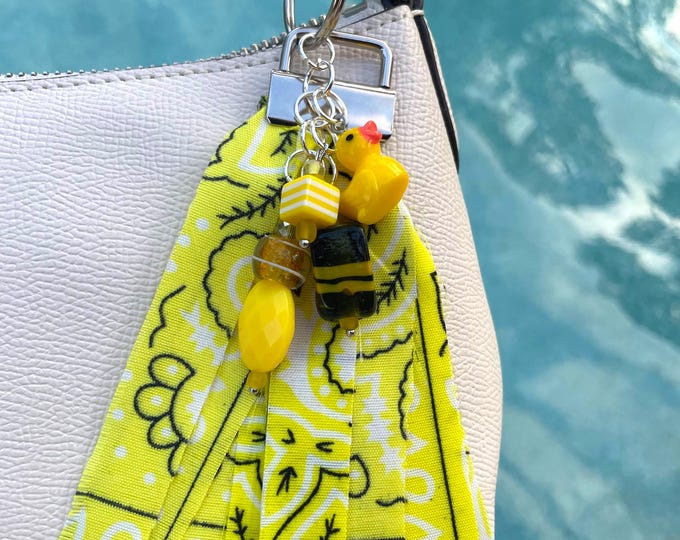 Rubber Ducky Bag Charm Keychain