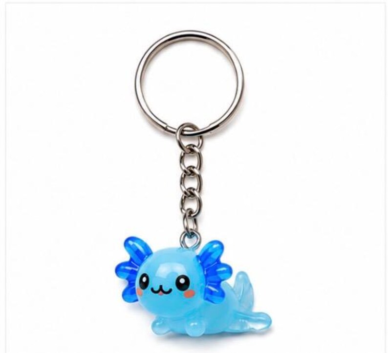 Handmade Axolotl Key Chain, Sea Creature Accessory, Backpack Charm ...