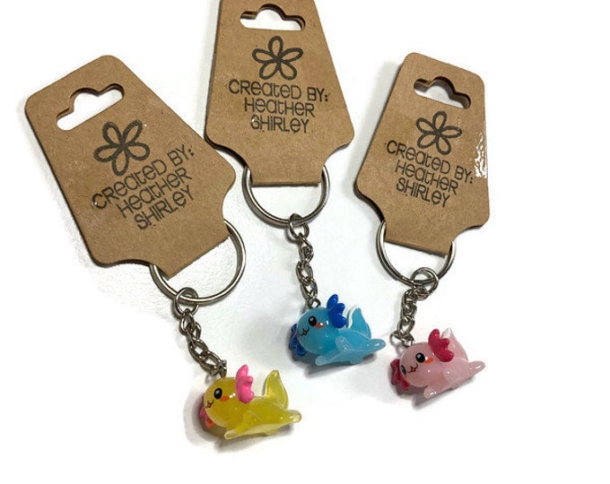 Axolotl Key Chain, Strong Key Chain, Sea Creatures