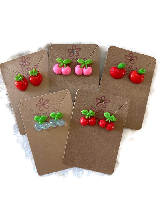 Last One! Fruit Earrings for kids