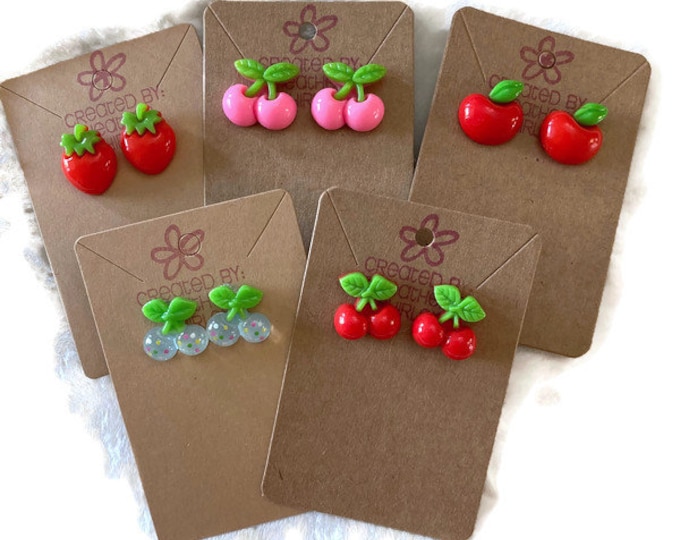 Last One! Fruit Earrings for kids