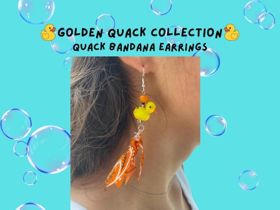 Duck Bandanna Earrings