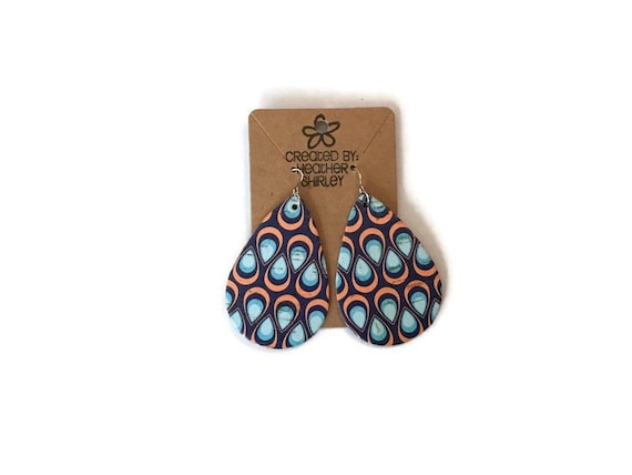 Genuine Cork Leather Earrings