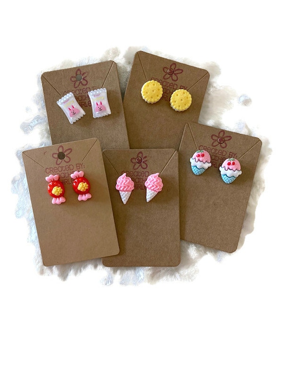 Last One! Novelty, Junk Food Earrings for kids