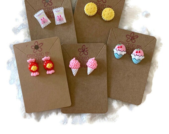 Last One! Novelty, Junk Food Earrings for kids