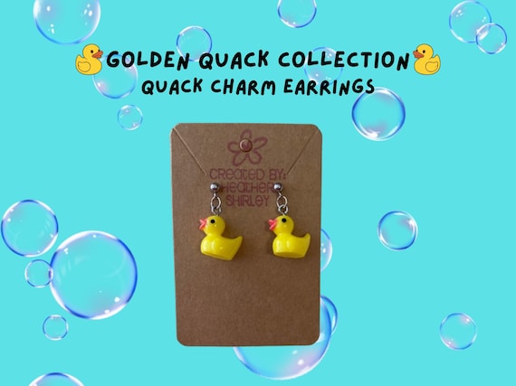 Rubber Ducky Dangle Earrings