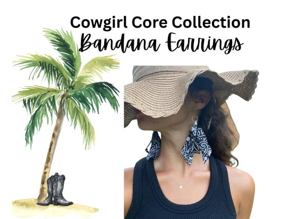 Bandana Earrings Multiple Colors