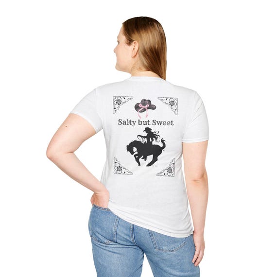 Salty But Sweet cowgirl graphic T-Shirt | Coastal Cowgirl, Western Rodeo Tees, Horse, Country Shirt, Gifts, Summer, Comfy