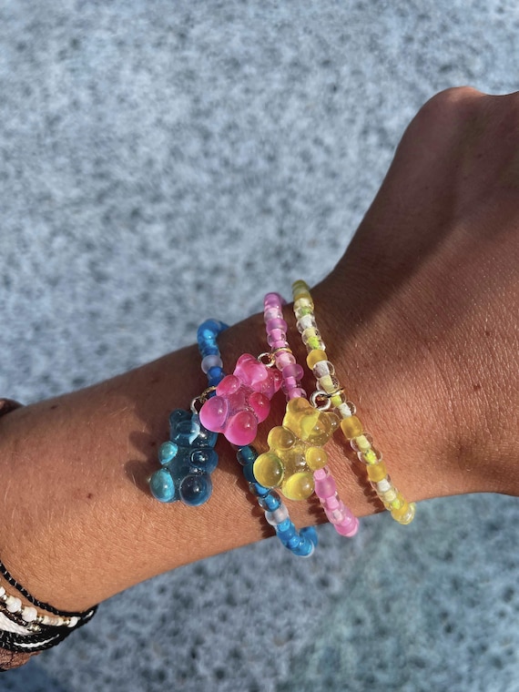 Stretchy Gummy Bear Bracelet, Multiple Colors