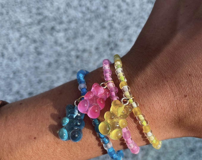 Stretchy Gummy Bear Bracelet, Multiple Colors