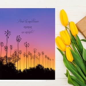 Carte# Cf16, Carte de fête des mères, bonne fête des mères, carte pour maman, cadeau de fête des mères, Carte de souhaits fête des mères