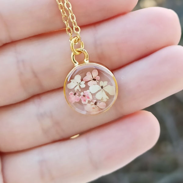 Resin Flower Jewelry Etsy