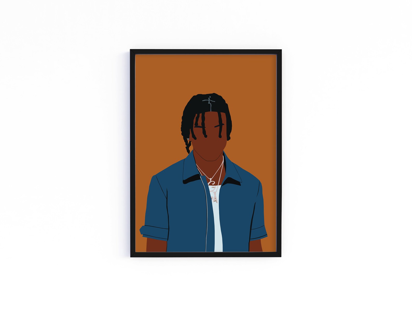 Polo G Print, Art Print, Minimalist Illustration, Rapper, Wall Art
