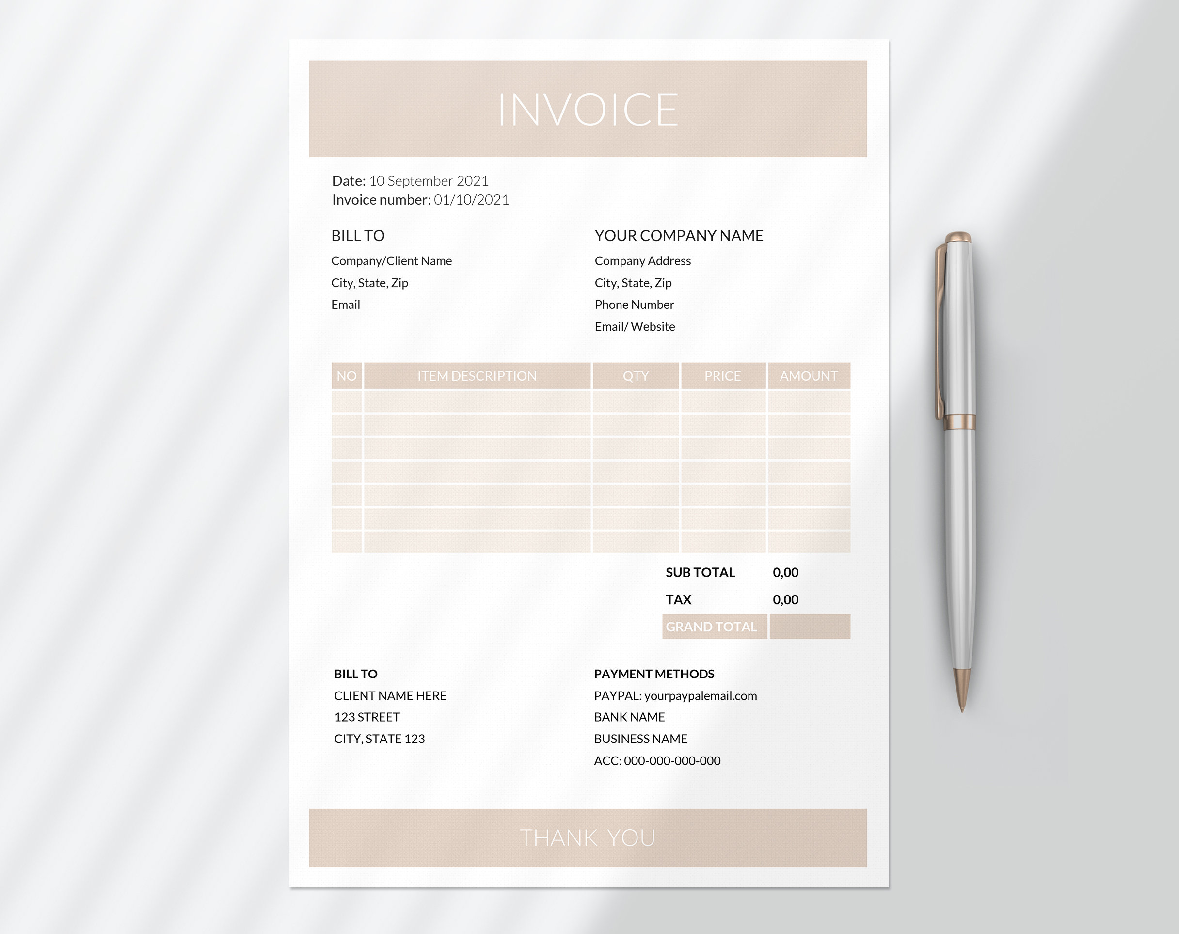 Invoice Template Uk Doc