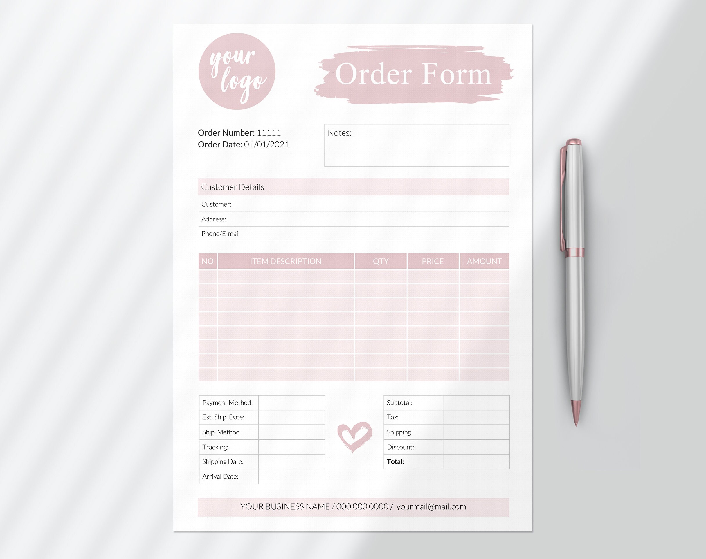 Scentsy Order Form - Etsy