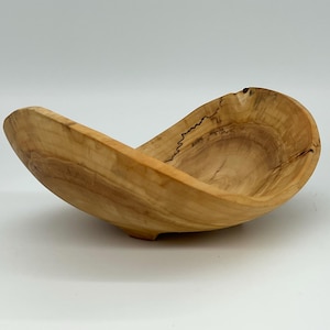Spalted natural edge willow bowl